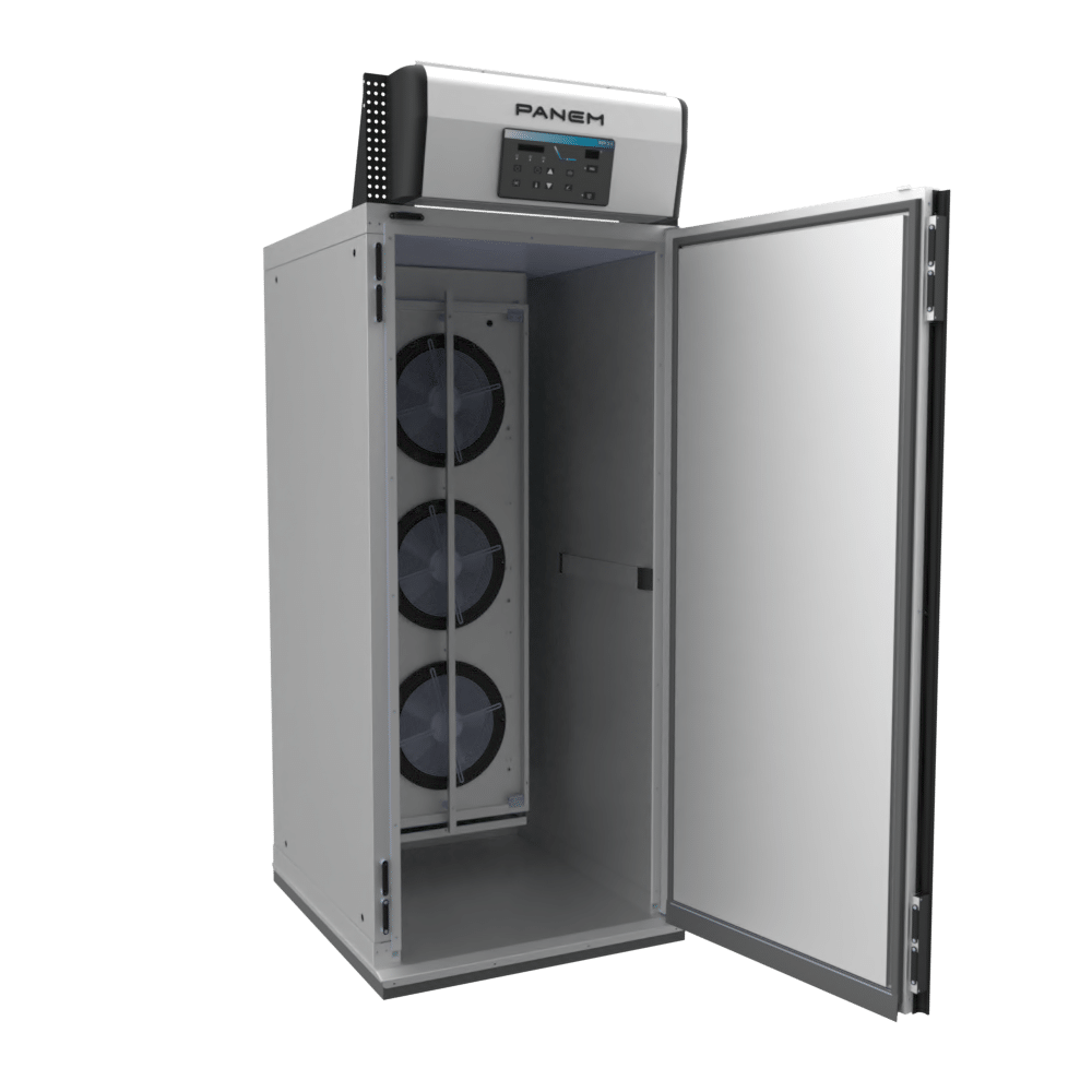 Roll-in rack shock freezer and blast chiller cell high capacity